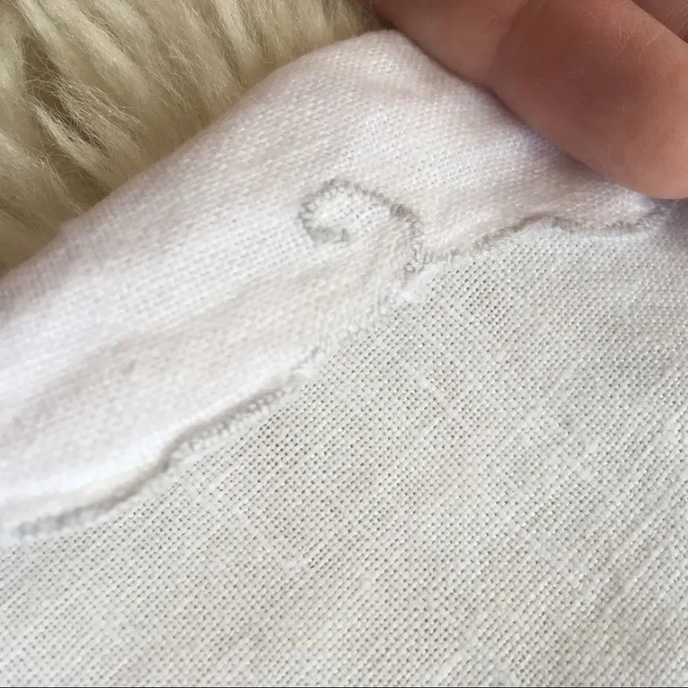 Vintage 30s Handmade Embroidered Doily/ Napkin